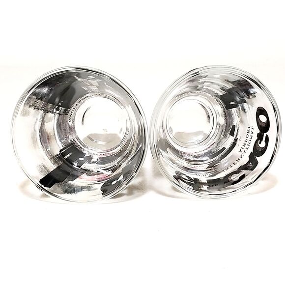 2 Vintage Shot Glasses Chicago International Airport #S001 - Picture 4 of 5